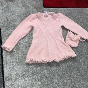 Girls sweater dress two piece set.